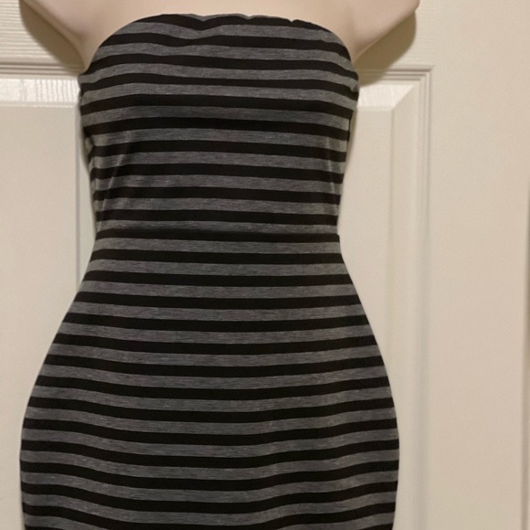 Express Black/Gray Tube Dress - Picture 6 of 8